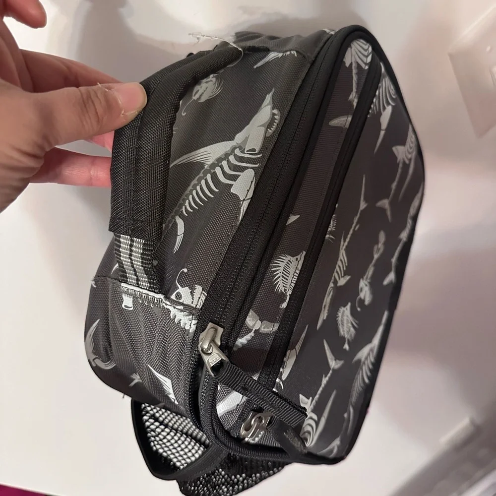Pottery Barn kids Mackenzie Glow in the Dark Shark Lunch Bag-NWT - Picture 4 of 8